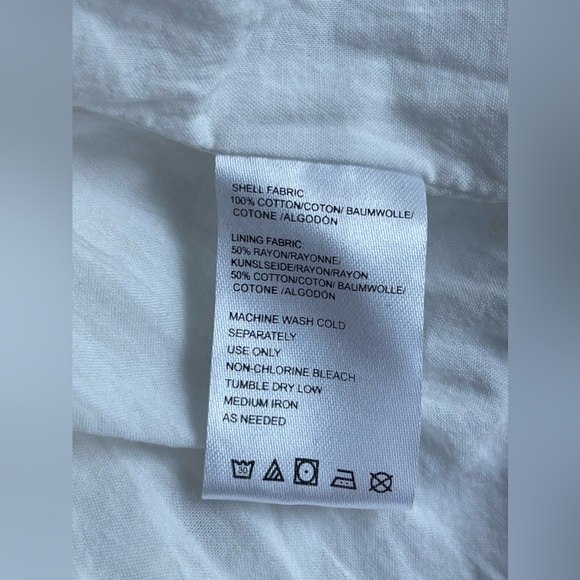 Isabella Sinclair/Anthropologie 100%Cotton Eyelet Swing Dress In White Size XS/P - Picture 8 of 9